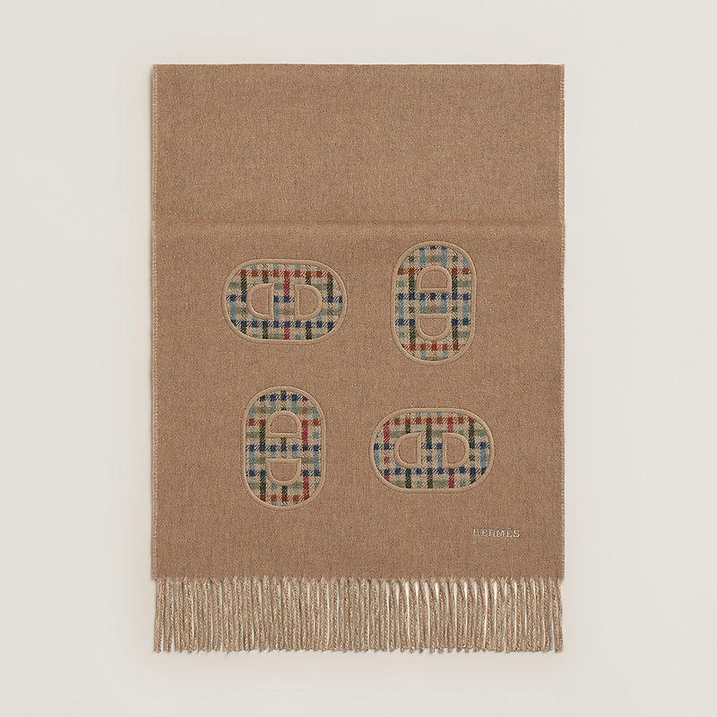 Recto-Verso Maillons Colores scarf - Brown | Hermès USA
